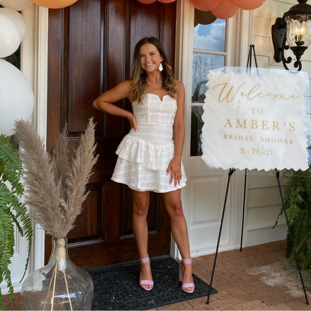 Strapless White Mini - image 1